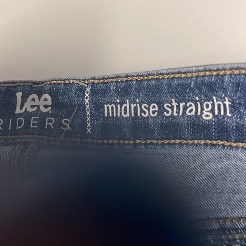 Lee rider, jeans, regular fit, mid rise, straight 8 petite NWT HOST PICK - Picture 3 of 6